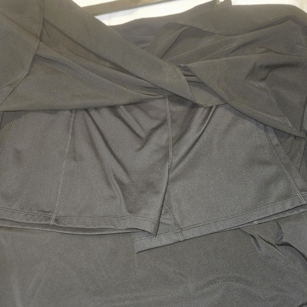 Classic Black A-Line Skirt With Shorts Under Skirt - Picture 3 of 4